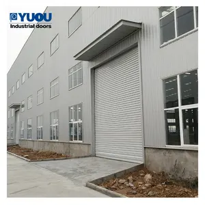 Windproof Galvanized Steel Motorized Hand Chain Operated Roller Shutter Door