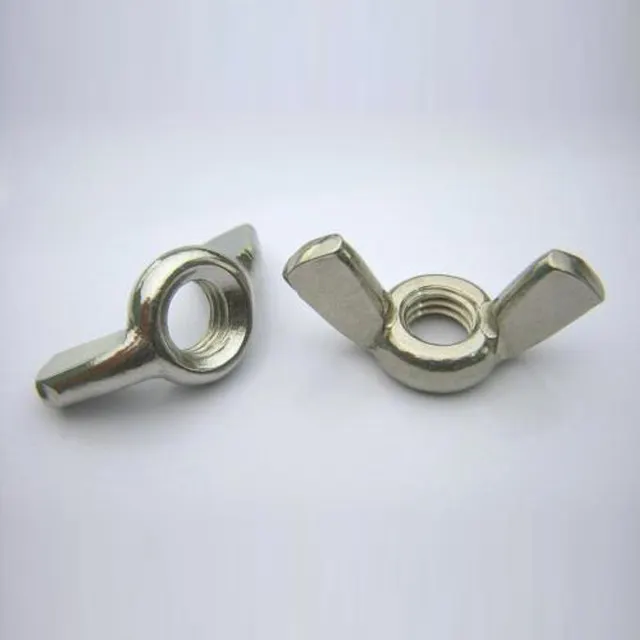 18-8 304 Stainless Steel M8 Small Wing Nut Passivated Butterfly Locking Nuts