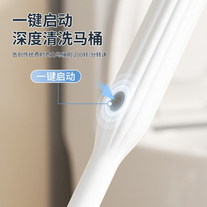 Toilet Cleaning <b>Brush</b> TPR Bristles Soft Gentle No Scratch Wall Mounted Replaceable Head - Product Image 2