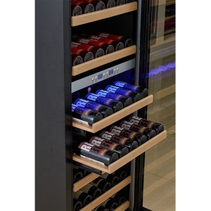Grand refroidisseur de stockage de vin à double zone à compresseur intelligent de luxe d'équipement de réfrigération de logo personnalisé - Product Image 4