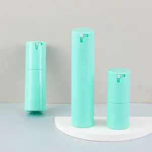 Kostenloses Muster kosmetische15/30/50 ml PP Kunststoff luftlose Pumpflasche mit Linken-Rechtsverschluss Kunststoff-Sprühflasche für Kosmetikverpackung