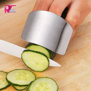 Groothandel Keuken Groente Fruit Vlees Snijgereedschap Veiligheid Hand 18/8 Rvs Vinger Slice Guard