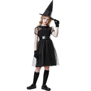 Ensemble de sorcière en tulle à manches bouffantes pour femmes, avec chapeau et gants, <span class=keywords><strong>costume</strong></span> de cosplay médiéval et Renaissance pour <span class=keywords><strong>Halloween</strong></span> - Product Image 1