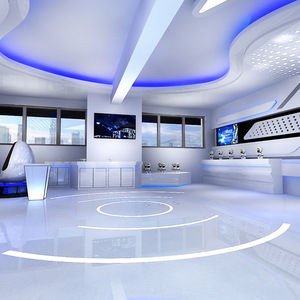 Mostrador de Recepción de Fibra de Vidrio Industrial Fangtian, Diseño Contemporáneo Personalizado para Muebles Comerciales de Edificios de Oficinas - Product Image 4