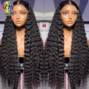 <span class=keywords><strong>ผม</strong></span>บราซิลคุณภาพ<span class=keywords><strong>ส</strong></span>ูง ความหนาแน่น 200% ขนาด 32 นิ้ว แบบลอนลึก 13x4  วิกผมแท้แบบไม่ต้องใช้กาว  พร้อมเชือกผูกด้านหน้าแบบใส - Product Image 2