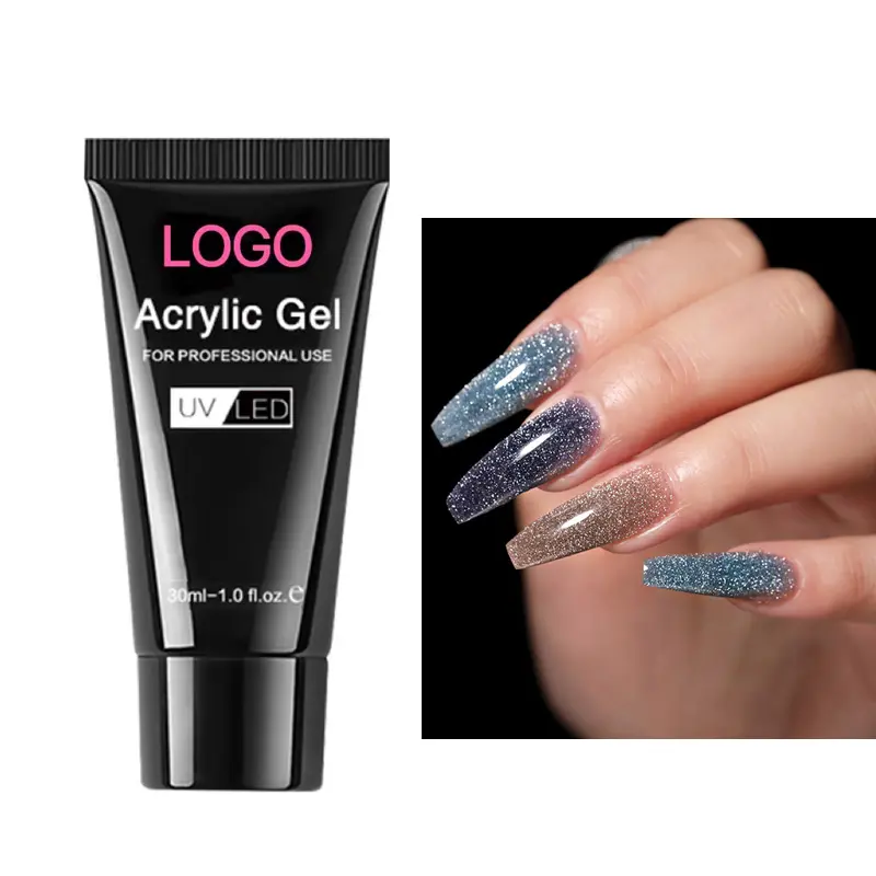 Manufacturer In Stock Easy Soak Off Acrylic Gel Nail Extensions Solid Nail Tip Gel Acrylic Nails