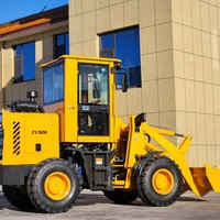 Mini-chargeuse sur pneus compacte ZL928 1 tonne avec bras hydraulique télécommandé, vérin et valve de commande pour joystick moteur, grappin d'origine