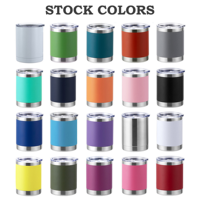 Logo personnalisé 10oz Lowball Tumbler Vide isolé Portable Travel Cup en acier inoxydable tasse de vin de bière