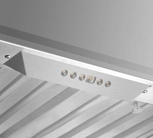 Campana Extractora de Cocina Profesional de Acero Inoxidable con Doble Motor Eléctrico y Flujo de Aire de 1600 CFM, Certificación ETL para Uso Doméstico - Product Image 5