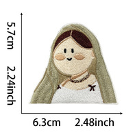 Stock limité : 9 styles de patchs brodés de personnages célèbres, adhésifs au dos, pour décoration de vêtements de filles, à thermocoller