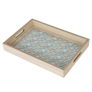 Plateau de service élégant pour aliments et collations, plateau à café, plateau décoratif très vendu pour fêtes, décoration intérieure, restaurants et hôtels - Product Image 3