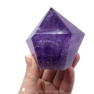 天然愈合生水晶石粗糙紫水晶愈合宝石装饰点