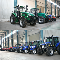 Multifunktionaler 60-90PS 4x4 Landwirtschaftstraktor zum Pflügen, Hacken und Ziehen