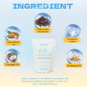 <span class=keywords><strong>Gommage</strong></span> corporel au café avec huile de noix de coco et de pépins de raisin, exfoliant doux pour peaux sèches, hydratant et lissant pour les coudes et les genoux - Product Image 4