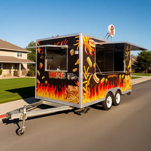 Chariot remorquable 2025 avec miroir en acier inoxydable, remorque alimentaire mobile avec cuisine complète - Product Image 5