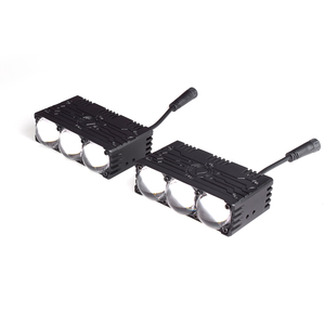 Foco LED Externo Luxlion de 3 Lentes para Motocicleta, Bombilla Grande Súper Brillante, Faros Delanteros para Pedales, <span class=keywords><strong>Triciclo</strong></span>, Pavimento, Luz Potente - Product Image 2