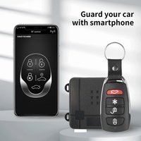 Tek Yönlü Anti-Hırsızlık 370Mhz Uygulama Kontrollü Araba Alarmı PKE Anahtarsız Giriş Sistemi Corolla için (iOS ve Android uyumlu)