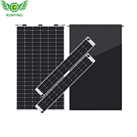 Kit Panel surya Mono untuk rumah, 12v 24v 48v 100w Mini kecil setengah potongan