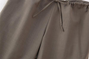 Completi autunno ragazza Sexy colletto appeso Top senza schienale <span class=keywords><strong>pantaloni</strong></span> dritti da donna due pezzi Casual Set - Product Image 5