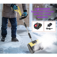 Souffleuse à neige électrique au lithium-ion, type poussé, compacte, 350 W, pour l'utilisation sur les routes scolaires, avec chargeur de batterie inclus