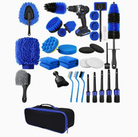 Ensemble de brosses anti-poussière pour voiture de qualité supérieure, brosse en microfibre douce, nettoyage des aérations de voiture, porte-gobelets, accessoires multifonctionnels pour le lavage de voiture