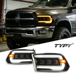ไฟหน้ารถยนต์ LED รุ่นใหม่ TYPY สำหรับ Dodge RAM รุ่น Ram 1500 ปี 2009-2018 พร้อมไฟสัญญาณ อุปกรณ์ตกแต่งรถยนต์ ไฟวิ่งกลางวัน - Product Image 1