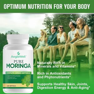Vente chaude AegleWell troisième partie texte Capsules de <span class=keywords><strong>Moringa</strong></span> Supplément anti-âge Capsules d'extrait de feuille de <span class=keywords><strong>Moringa</strong></span> - Product Image 4