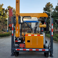 Pile Driver Crawler Pilling Machine pour la sécurité de la construction routière Installation de poteaux routiers