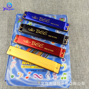 Bee Harmonica 20 Holes Key Of G Made In China Portable Children <b>Music</b> <b>Instrument</b> For Early Education - Product Image 3