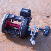 Horizon Moulinet de pêche à tambour coulé 2 + 1BB 3.8:1 Jig lent ligne de pêche en mer compteur moulinets de pêche à la traîne pour gros poissons
