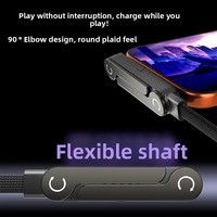 Câble de données tressé Type-C 240W avec conducteur en cuivre pur, support de téléphone portable multifonction, charge rapide pour iPhone 15/17 et tablette