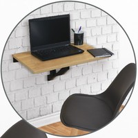 Wandmontierter Klappbarer Esstisch Ausziehbarer Tisch Kleiner Holzschreibtisch für Küche Wohnzimmer Heimbüro