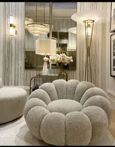 Soggiorno produttore di mobili divano componibile soggiorno divano Set di piume d'anatra divani in tessuto bouclé fabbrica di porcellana moderna