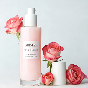 Limpiador facial con extracto de rosa natural y logotipo personalizado, suave e hidratante, limpiador facial floral, crema limpiadora suave para piel seca y sensible - Product Image 3