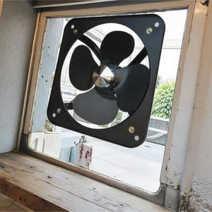 10 pouces noir 220V fonte carré mural ventilateur d'extraction à <span class=keywords><strong>flux</strong></span> axial couvercle à maille unique 1350 tr/min systèmes de <span class=keywords><strong>ventilation</strong></span> à basse vitesse - Product Image 3