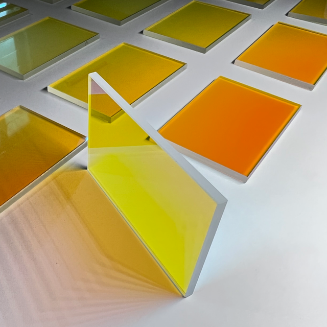 Dicroic Mirror Optical Thin Film Technology 600nm 45 Degree Longpass Dichroic Mirror Red Dichroic Glass
