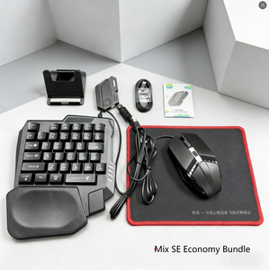 Teclado y Ratón 4 en 1 para Juegos Móviles, <span class=keywords><strong>Mini</strong></span> Teclado y Ratón Combinados para Jugar - Product Image 2