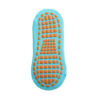 2025 vente en gros antidérapant sport sol Trampoline silicone anti-dérapant Pilates Yoga chaussettes coton équipage