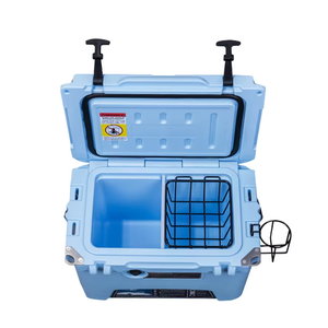 Boîte isotherme longue durée 45QT - Garde le froid pendant 4 à 7 jours - Conçue pour la pêche en plein air - Double fonction - Product Image 1