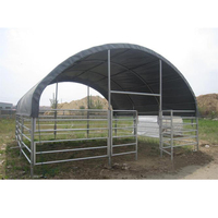 Abri portable pour chevaux fabriqué en Chine, 8mx8m, structure en acier préfabriqué, tissu PVC, abri pour bétail, tente pour animaux