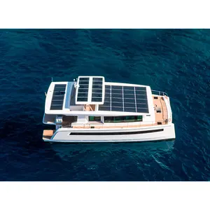 Elektrische Catamaran Aluminium Boot Fabrikanten Boten Jacht Luxe Jacht Vissersboot Met Cabine Fabriek Op Maat