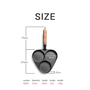 <span class=keywords><strong>Moule</strong></span> à pâtisserie triangulaire noir en gros, 3 trous, <span class=keywords><strong>mini</strong></span>-crêpière, <span class=keywords><strong>moule</strong></span> à gâteau en fonte antiadhésif, <span class=keywords><strong>moule</strong></span> à gaufres, cuisson, omelette, poêle à frire les œufs - Product Image 2