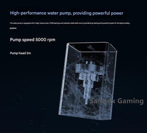 อุปกรณ์ระบายความร้อนมือถือแบบน้ำ Sarafox สำหรับถ่ายทอดสด เงียบพิเศษ ใช้สารกึ่งตัวนำแม่เหล็ก สำหรับ Black Shark 4pro และ Ipad 2024 - Product Image 3