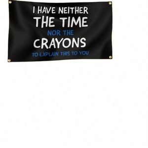 Tengo ni el tiempo ni el espacio para un tapiz decorativo de 3x5 pies para la habitación, dormitorio universitario, sala de estar. - Product Image 1