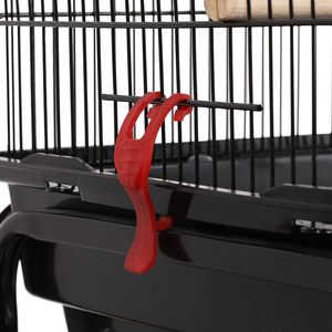 Jaula de 93 cm con parte superior abierta y soporte rodante desmontable para loros, agapornis, pinzones, canarios, periquitos, cacatúas, periquitos, loros pequeños y conures. - Product Image 4