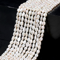 Perles d'eau douce naturelles blanches en gros, irrégulières, multi-tailles 4-11mm, double face, perles en vrac, fourniture de bijoux en gros, usine