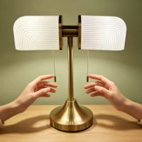 Lampe de lecture de style vintage américain pour bureau et salle d'étude, protection des yeux, décoration de la maison, lampe de table