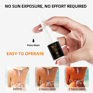 LYW Private Label Extreme Sunless Tanning Accelerator Spray Body Bronzing Darker Skin Home Salon Quick Self Tan Organic - Product Image 5
