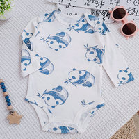 Vêtements pour enfants, Combinaisons pour bébés, Unisexe, Manches longues, Pur coton, Respirant, Fermeture à enfiler, Style Instagram, Animaux pour bébés