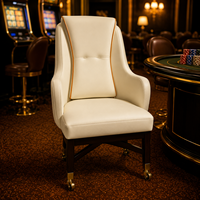 Successeur Chaises de casino de luxe Accoudoirs de siège de jeu ergonomiques confortables et design en cuir à dossier haut pour le salon de jeu de poker